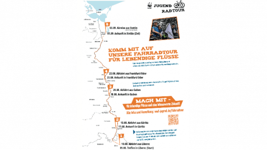 Einladung zur WWF Mitmach-Aktion: „Fahrradtour für lebendige Flüsse“